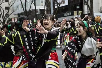 University students got in on the act with several clubs putting up dance, cheer, and musical performances