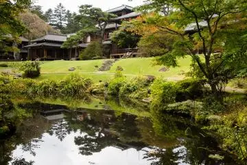 There's also a pond; you can easily spend an hour exploring this place
