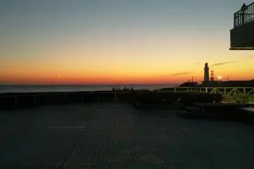 Just before sunrise at Inubosaki Hotel