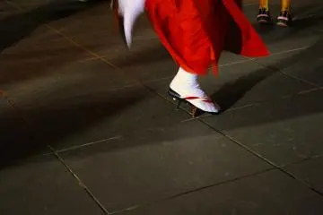 Detail of one of the many traditional garments you can see at the Awa Odori