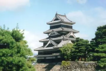 Matsumoto Castle is just moments away from the white kura shop houses around Nunoya Ryokan