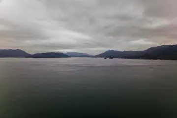 The view from the Shimanami Kaido on a gloomy day