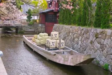 Takasegawa Ichino Funairi (Last remaining of the former nine small ports in the Takasegawa Canal)