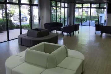 The main floor lounge