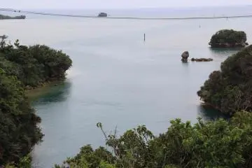 The Yakena Straits lead out to the open Pacific Ocean east of the observatory
