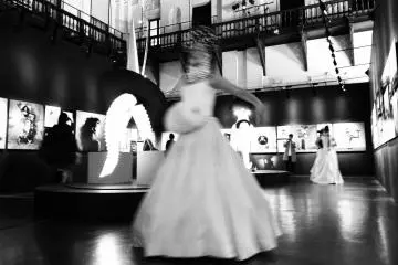 Dancers at the Jean-Paul Goude exhibition at The Museum of Kyoto