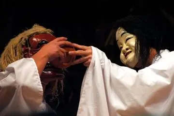 The Goshintai Dance is about Izanagi and Izanami