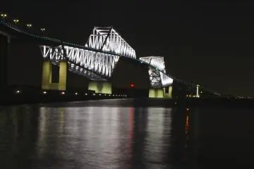 <p>Pemandangan malam dari Tokyo Gate Bridge</p>
