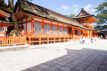 Open space in front of the shrine complex