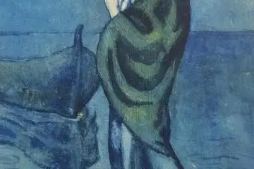 <p>&ldquo;Mother and Child by the Sea&rdquo; by Pablo Picasso&nbsp;(from the pamphlet)</p>