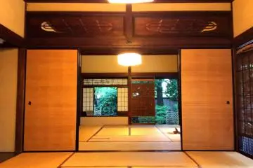 The restored tea house rooms
