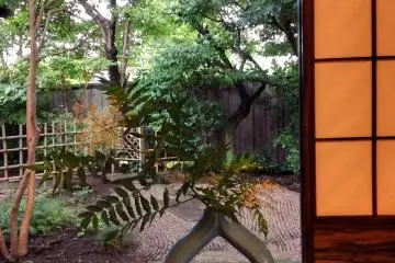 The tea house is a backdrop for traditional arts
