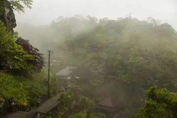 It's a tough climb up Yamadera but the view is worth the effort