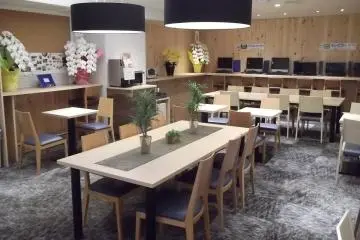 The lounge area