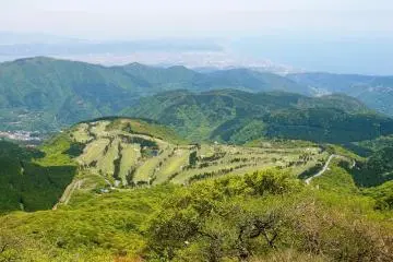 En regardant vers Odawara et la côte