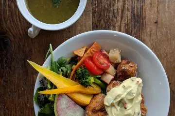 Karaage kacang kedelai - enak!
