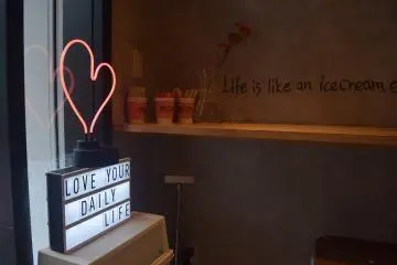 Fun quotes adorn the store walls!