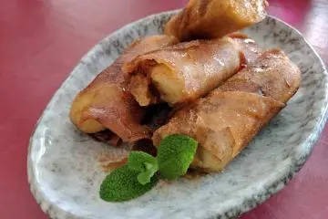 Les rouleaux à la banane - un régal !