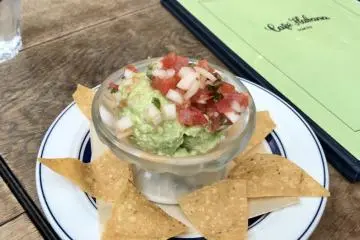 The guacamole is light and fresh!