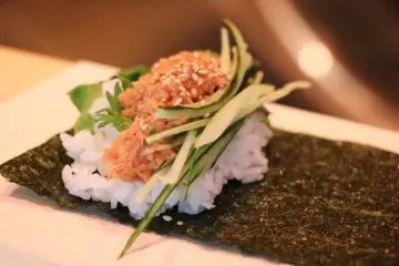 Spicy tuna, one of the most popular dishes.