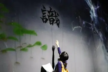 Touching the characters will make the backdrop change
