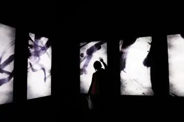 Visitors are welcome to touch the installations