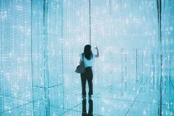 Some of the areas have mirrored-floors providing an almost 360 degree feel.