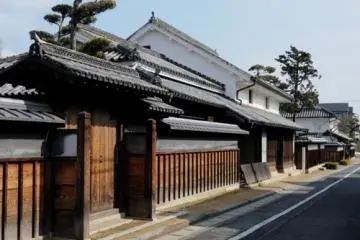 The entrance to Kamogata Machiya history park