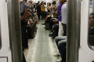 Meijo Subway trains are clean and comfortable