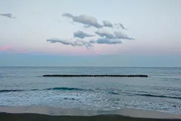The view over Kawazu beach.