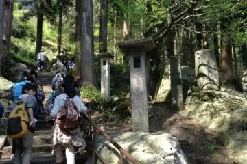 Stone lanterns and even gravestones are found everywhere.