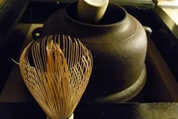 Tea kettle and whisk