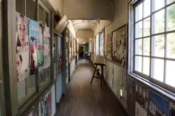 Corridor with movie posters