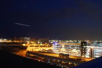 Flight trail seen from the observation deck (Photo: Manish)