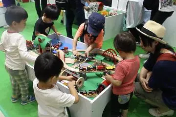 Mini trains are another favorites among three to five year olds.