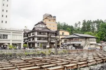 Main place of Kusatsu onsen 