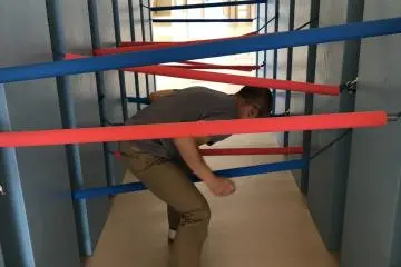 Limbo wave - go to the other side whilst avoiding the bars 