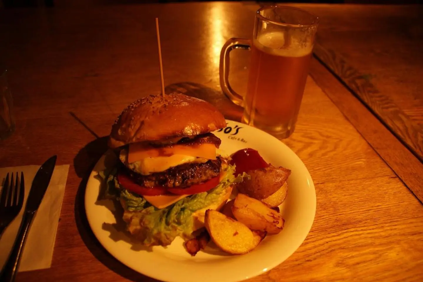 Burgers at Jojo's in Niseko