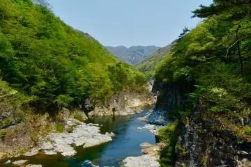 이 부분의 물은 푸른 색이다