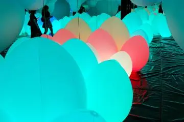 Colorful bouncy balloons 