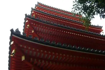 The pagoda from below