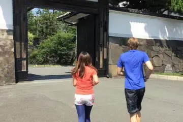 Most runners go through this gate and exit another.