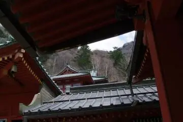 <p>The temple looks different, depending on where you view it from</p>
