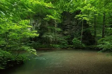 Every now and then you will find area with very calm water