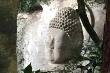 The finely-chiseled and well-preserved Dainichi Buddha