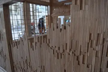 A house made of chopsticks at the Kinare Museum