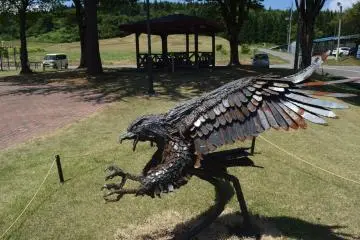 There are art installations in a host of different materials