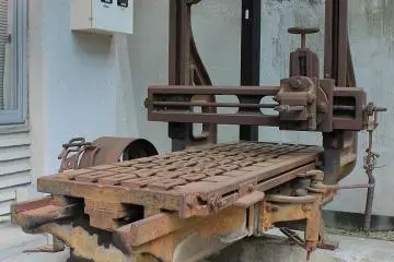 One of the irrelevant machines outside the museum