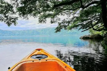 Kayaking on Towada Lake