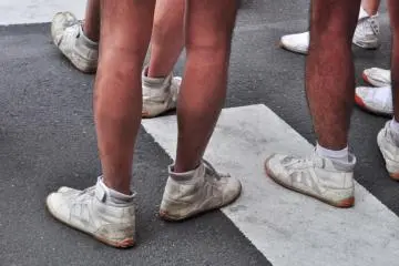 The appropriate footwear for the matsuri